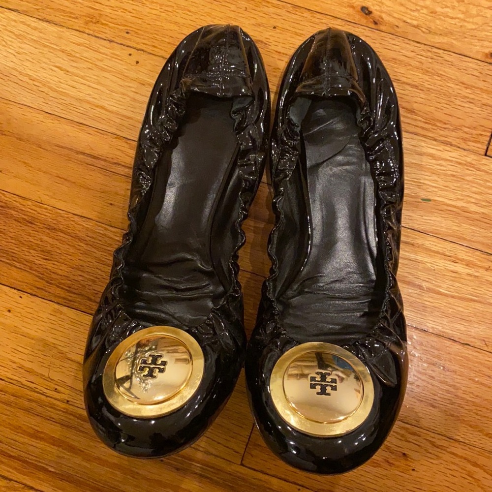 Tory Burch black flats size 11